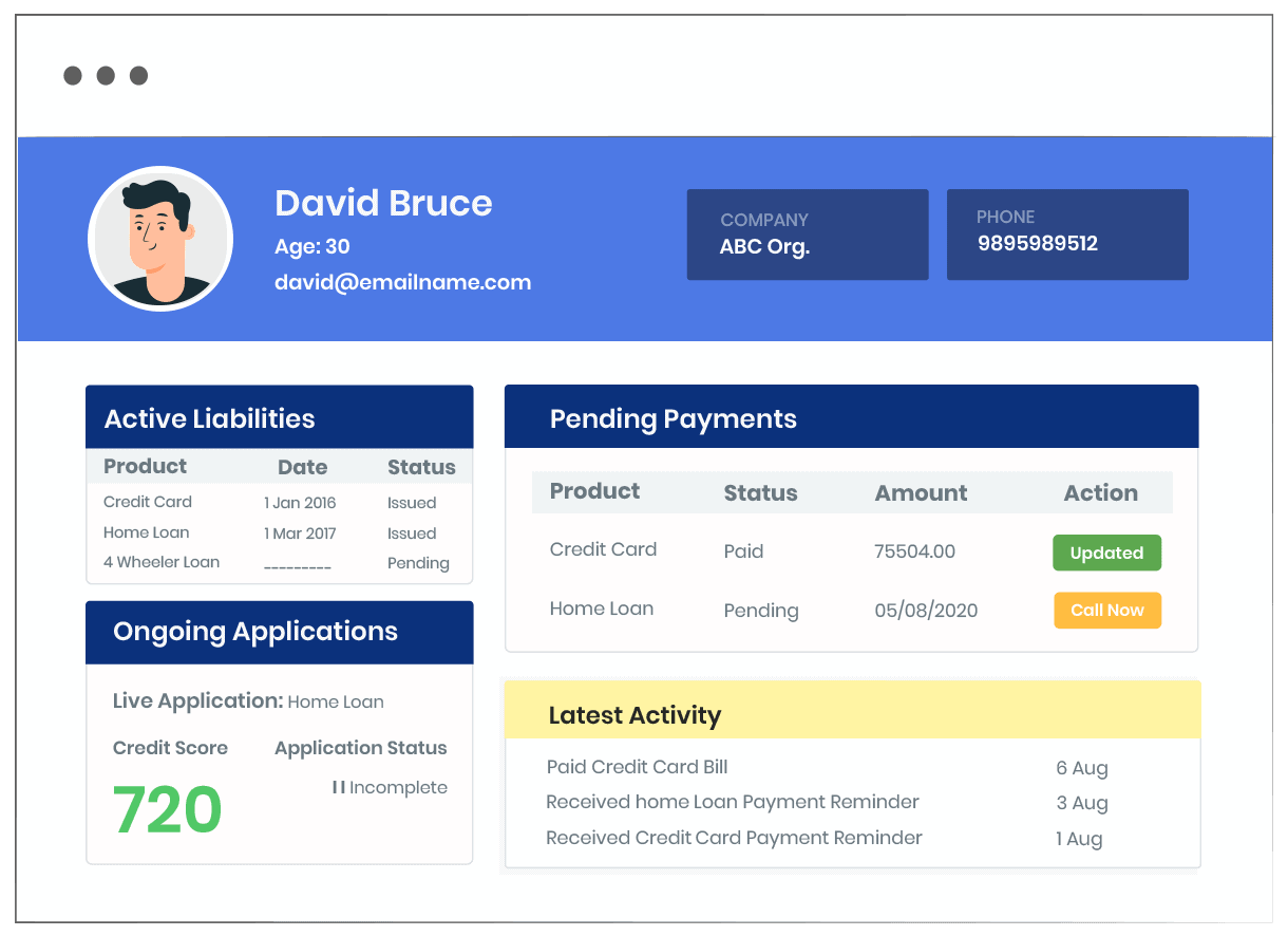 Customer portal - prospect profiles