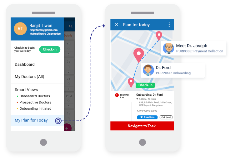 Medical CRM Software for Diagnostic Centers - Day Planner